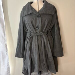 Yoki Gray Outerwear Collection Coat